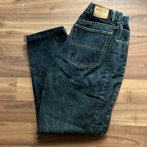 Alfred Sung Black Jeans Woman’s or Men’s Size 14  **jeans have been hemmed** - Picture 8 of 11